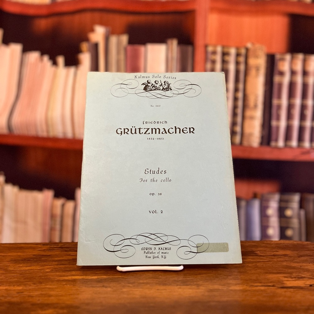 Vintage Friedrich Grützmacher: 24 Cello Studies, Op. 38 - Volume 2 RARE